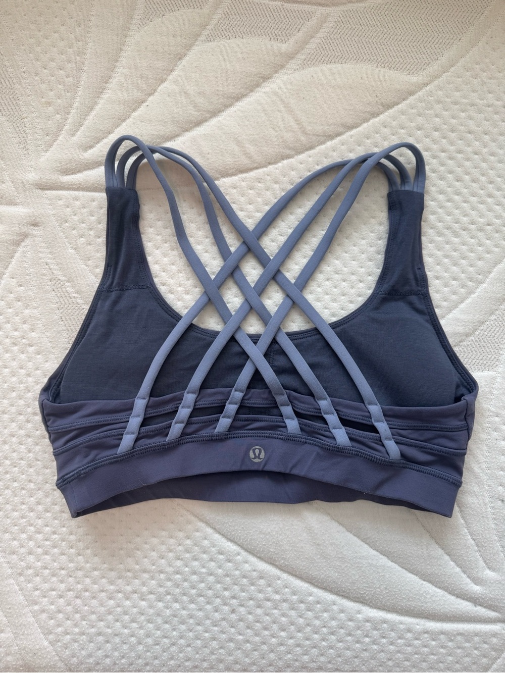 Lululemon Athletica Strappy Back Sports Bra - Purple Two-Tone